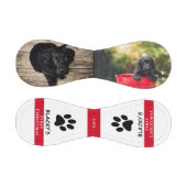 子犬の初めてのクリスマスドッグポーフォトコラージュ 野球ボール (パネル)