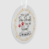 子犬の初めてのクリスマス オーナメント (正面)