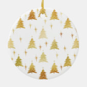 子犬の初めてのクリスマス-カスタムペット写真 セラミックオーナメント (裏面)