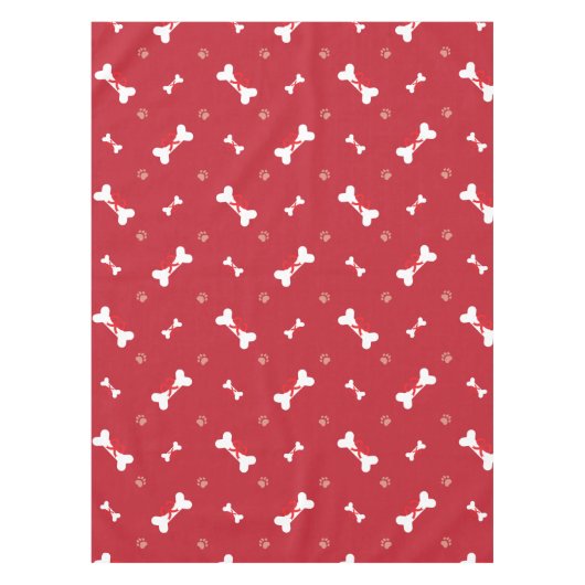 子犬の初めてのクリスマス テーブルクロス (正面)