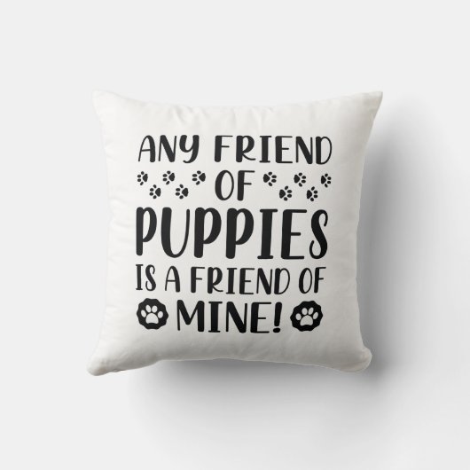 子犬の友人 クッション (裏面)