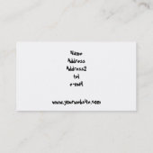 子犬の名刺 名刺 (裏面)