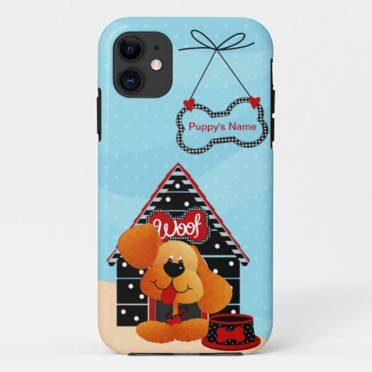子犬の名前を追加 – iPhone 11ケース Case-Mate iPhoneケース (裏面)