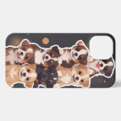 子犬の塔 – かわいい&健康なペットアート iPhoneケース (裏面横)