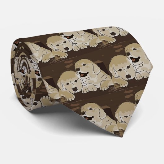 子犬の子犬 ネクタイ (ロール)