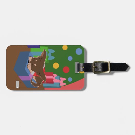 子犬の存在 ラゲッジタグ (正面横)