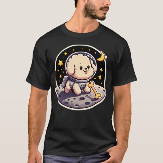 子犬の宇宙飛行士 Tシャツ (正面)