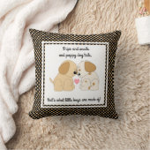 子犬の尾っぽ……
...どんな小さな男の子達でできているのか! クッション (ブランケット)