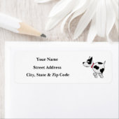 子犬の差出人住所ラベル ラベル (インサイチュ)