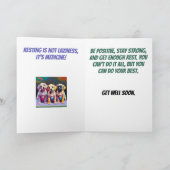 子犬の座るステイ健康になる カード (内部)