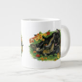 子犬の庭 ジャンボコーヒーマグカップ (正面右)