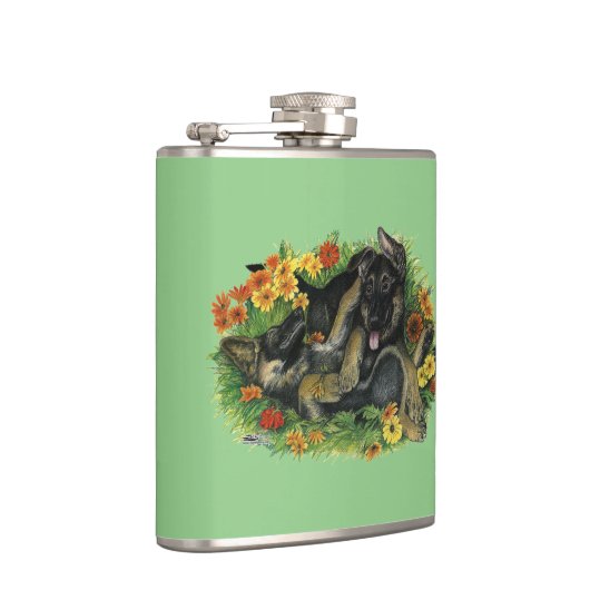 子犬の庭 フラスク (右)