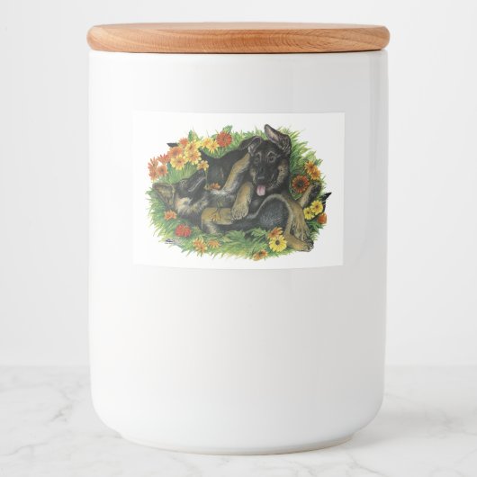 子犬の庭 フードラベル (正面)