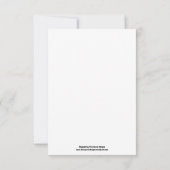 子犬の恋のグリーティングカード カード (裏面)