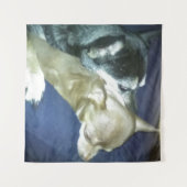 子犬の恋のタペストリー タペストリー (正面(横))