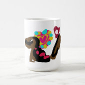 子犬の恋人は暖かい コーヒーマグカップ (中央)