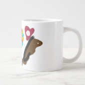 子犬の恋人は暖かい ジャンボコーヒーマグカップ (右)