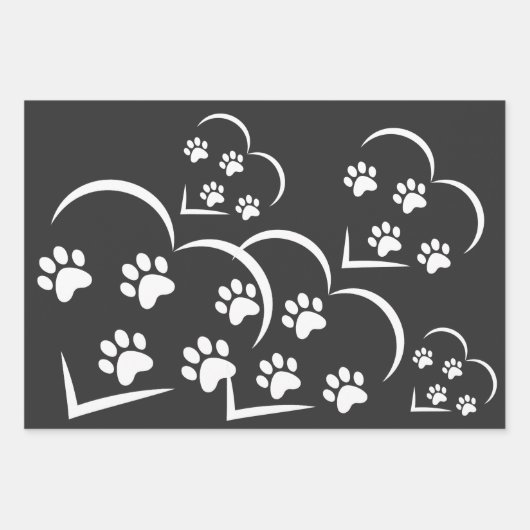 子犬の恋人 ラッピングペーパーシート (正面)