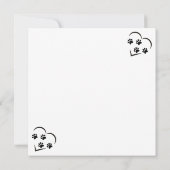 子犬の恋人 招待状 (裏面)