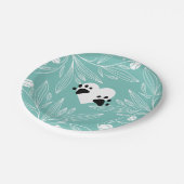 子犬の恋 犬の結婚式 ペーパープレート (アングル)