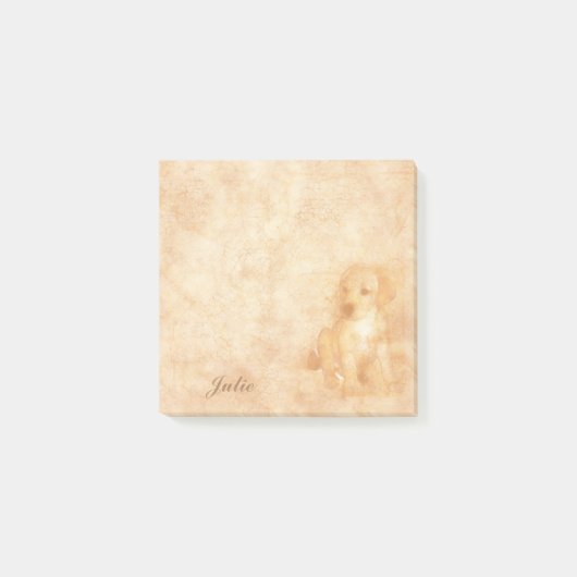 子犬の愛のためにカスタム ポストイット (正面)