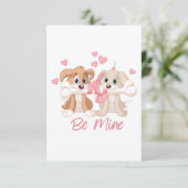 子犬の愛のグリーティングカード カード (スタンド正面)