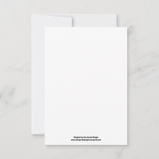 子犬の愛のグリーティングカード カード (裏面)