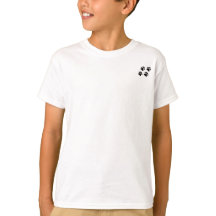 子犬の愛のハートと手のプリント