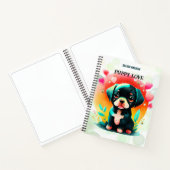 子犬の愛の個人名/タイトルスパイラルスケッチ ノートブック (内部)