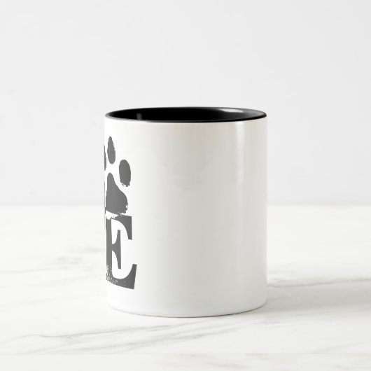 子犬の愛の愛犬家 ツートーンマグカップ (中央)