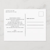 子犬の愛の新しい愛犬 案内ポストカード (裏面)