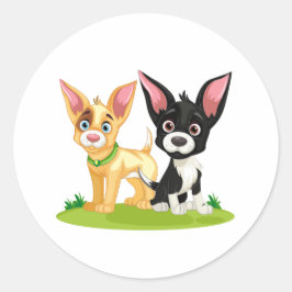 子犬の愛は最高の愛 ラウンドシール