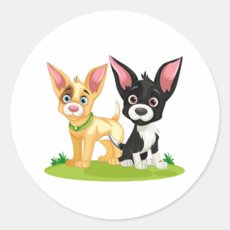 子犬の愛は最高の愛 ラウンドシール