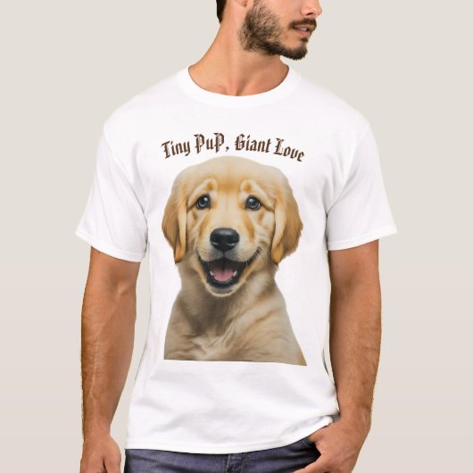 子犬の愛は純粋な魔法 Tシャツ (正面)