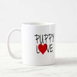 子犬の愛らしいラブコーヒーマグ コーヒーマグカップ