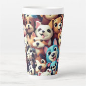 子犬の愛をください  カフェラテマグ (正面)