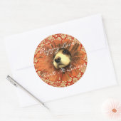 子犬の愛アイン't It甘いステッカー ラウンドシール (封筒)