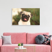 子犬の愛撫 キャンバスプリント (インサイチュ (リビング))
