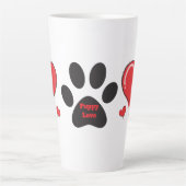 子犬の愛 カフェラテマグ (正面)