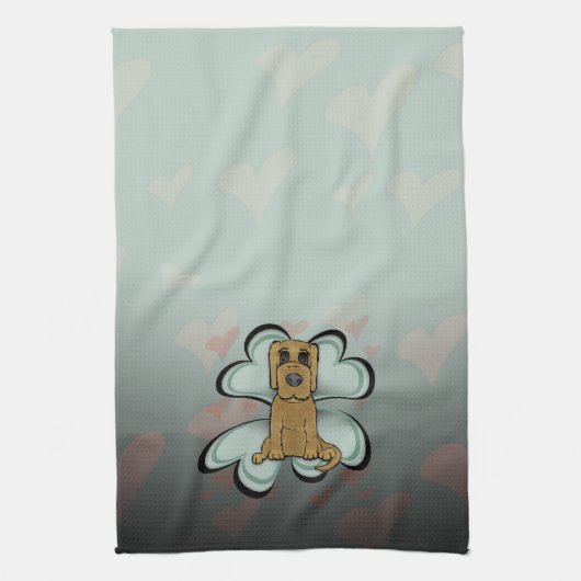 子犬の愛 キッチンタオル (縦)