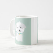 子犬の愛 コーヒーマグカップ (正面左)