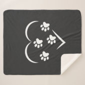 子犬の愛 シェルパブランケット (正面(横))