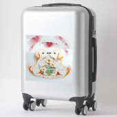 子犬の愛 シール (スーツケース)