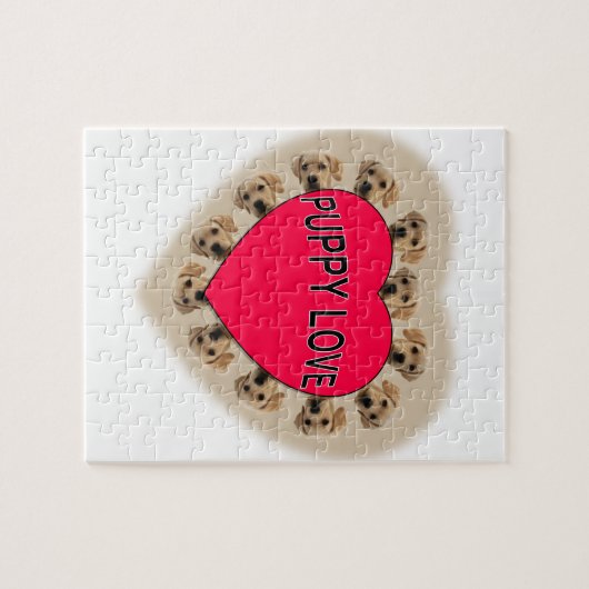 子犬の愛 ジグソーパズル (横)