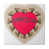子犬の愛 タイル (正面)