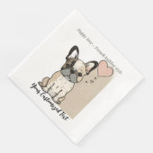 子犬の愛 – フランスのブルドッグスタイルTシャツ (コーナー)