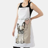 子犬の愛 – ブルドフランスのッグスタイル エプロン (インサイチュ)