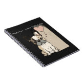 子犬の愛 – ブルドフランスのッグスタイル ノートブック (右側)