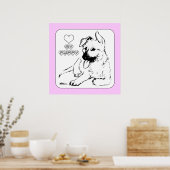 子犬の愛 ポスター (キッチン)