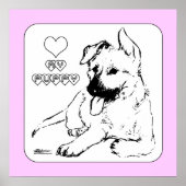 子犬の愛 ポスター (正面)